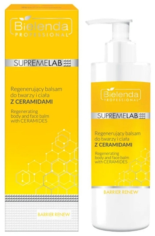 Regenerating Face and Body Lotion with Ceramides - Bielenda Professional SupremeLab Barrier Renew Regenerating Body And Face Balm With Ceramides — photo N4