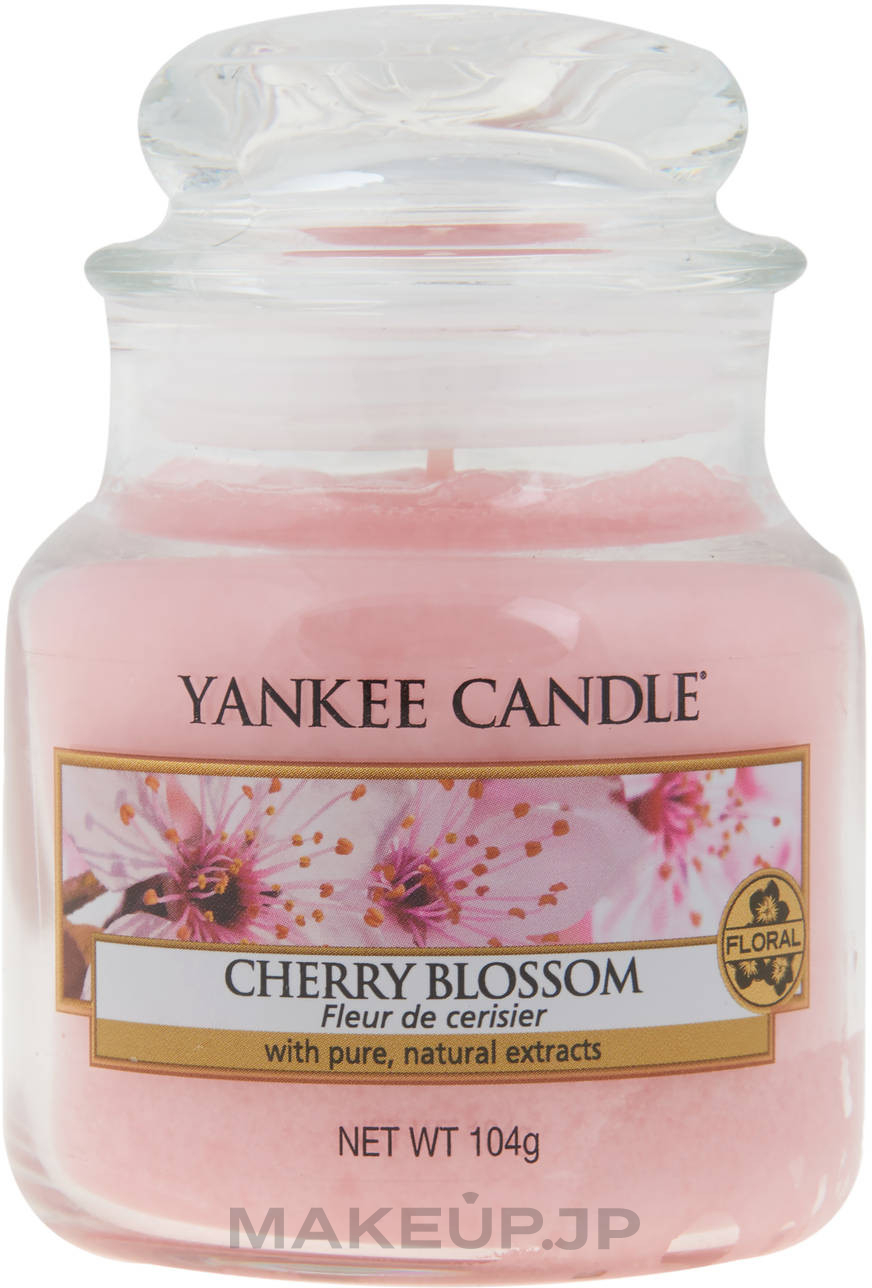 Candle in Glass Jar - Yankee Candle Cherry Blossom — photo 104 g