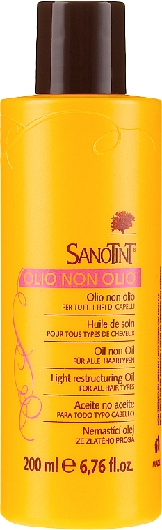 Non-Greasy Restructuring Hair Oil - Sanotint Oil Non Oil — photo N2