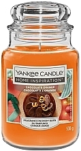 Fragrances, Perfumes, Cosmetics アロマキャンドル瓶入り - Yankee Candle Home Inspiration Chocolate Orange