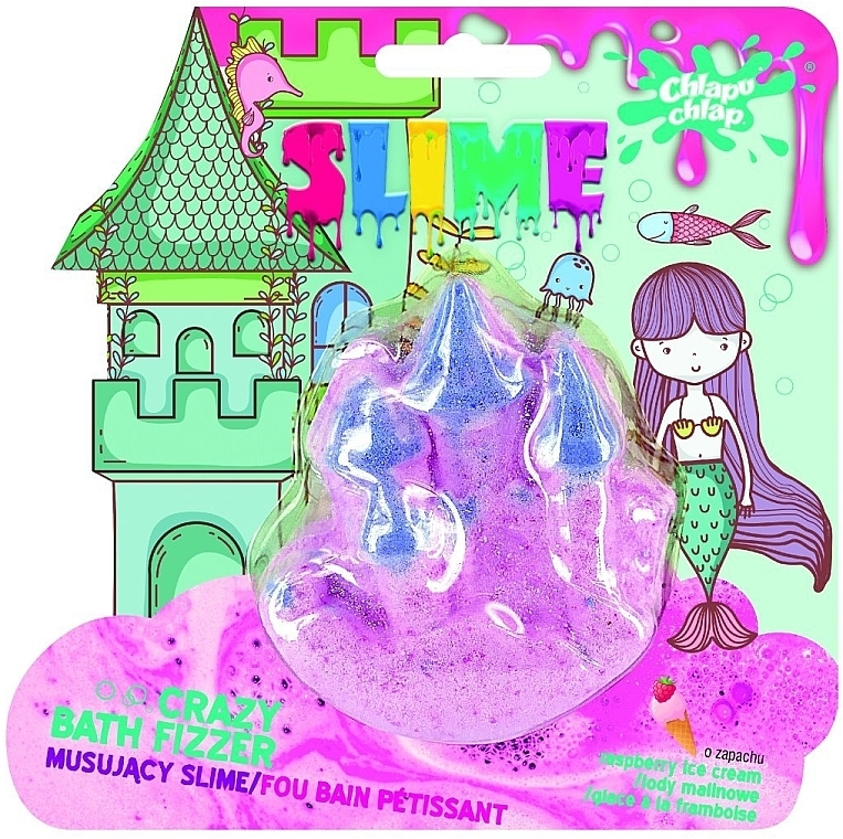 Bath Slime 'Slime Castle', raspberry ice cream - Chlapu Chlap Sparkling Slime — photo N7