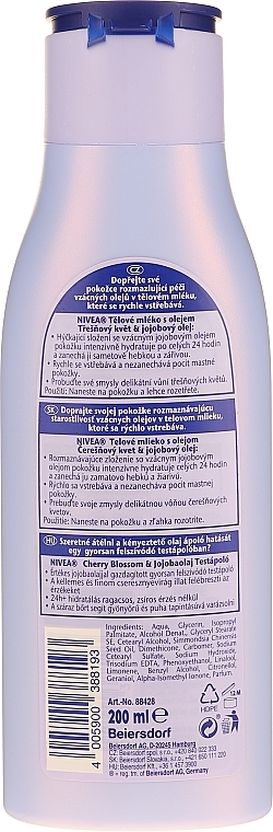 Body Lotion - NIVEA Oil in Lotion Cherry Blossom & Jojoba Oil — photo N12