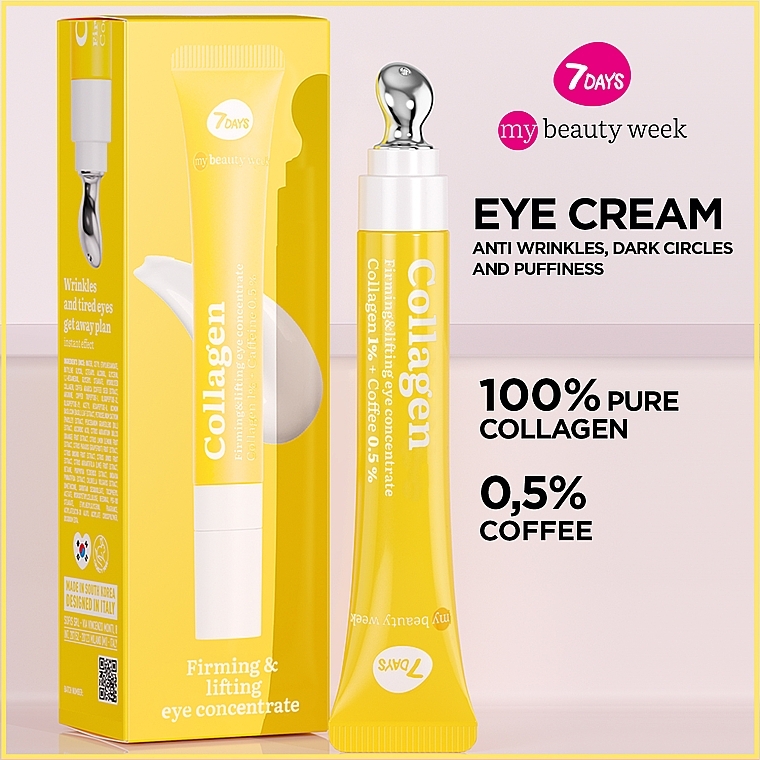 Firming & Lifting Eye Cream Concentrate - 7 Days My Beauty Week Collagen Firming & Lifting Eye Concentrate — photo N2
