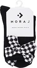 Socks Set 'Glamour', 1 pair, CSL600-006+1, black - Moraj — photo N4