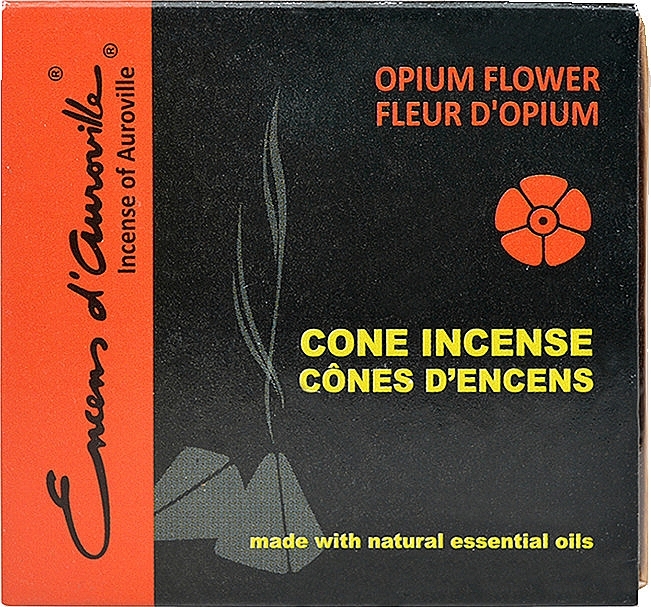 Opium Flower Incense Cones - Maroma Encens d'Auroville Cone Incense Opium Flower — photo N2