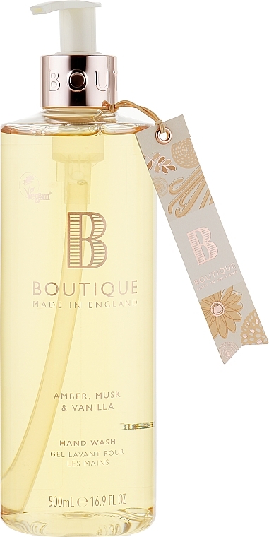 Liquid Hand Soap "Amber, Musk & Vanilla" - Grace Cole Boutique Amber, Musk & Vanilla Hand Wash — photo N3