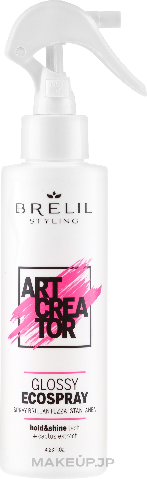 No-Gas Glossy Hair Spray - Brelil Art Creator Glossy Ecospray — photo 150 ml