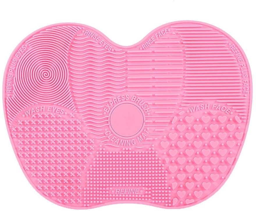 Silicone Mat for Washing & Cleaning Brushes, pink, XL-size - Lash Brown — photo N1
