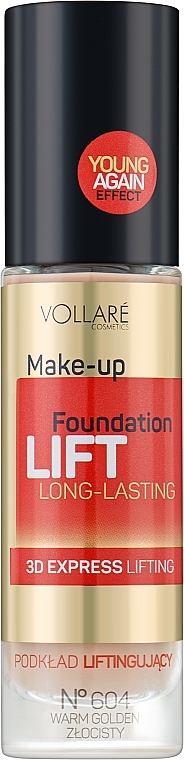 Lifting Foundation with Peptides - Vollare Cosmetics Make Up Foundation Lift 3D Long-Lasting — photo N6