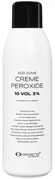 Hair Color Oxidizer 3% - Grazette Add Some Creme Peroxide 10 Vol — photo N1