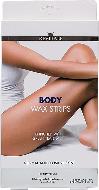 Wax Body Strips - Revitale Body Wax Strips Green Tea & Mint — photo N3