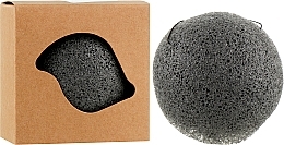 Face Cleansing Konjac Mini Sponge, black - Cosmo Shop Konjac Sponge Mini Craft Box — photo N2