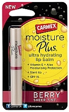 Fragrances, Perfumes, Cosmetics Lip Balm - Carmex Moisture Plus Ultra Hydrating Lip Balm Berry Sheer Tint