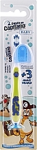 Kids Toothbrush 3+, soft, green with turtle - Pasta Del Capitano — photo N1