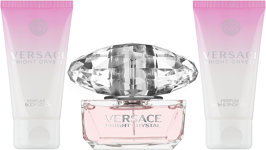 Versace Bright Crystal - Set (edt/50ml + b/l/50ml + s/g/50ml) — photo N10