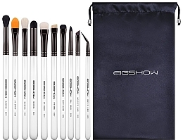 Makeup Brush Set, 10 pcs - Eigshow Professional Eye Brush Light Gun Black Set — photo N8