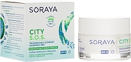 Fragrances, Perfumes, Cosmetics Moisturizing Day Shield Cream for Normal and Combination Skin - Soraya City S.O.S. Day Cream SPF15