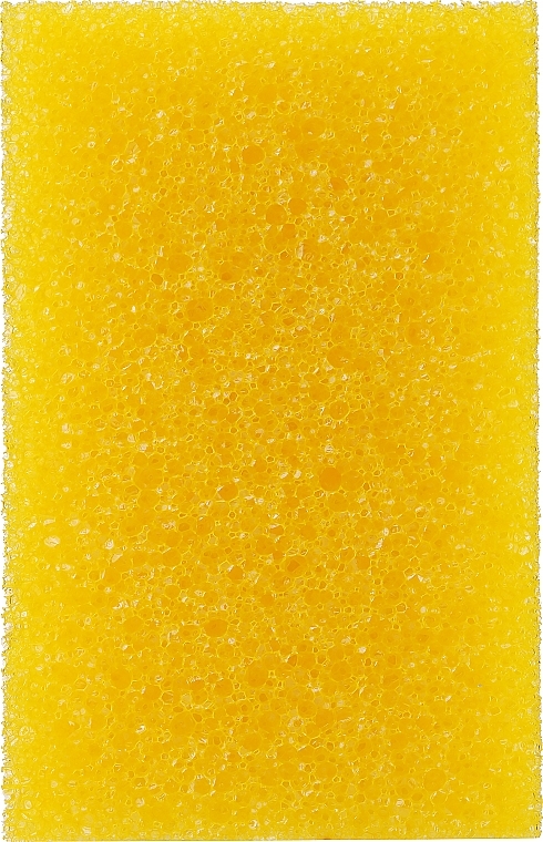 Massage Body Sponge, yellow - Sanel Vital Prostokat — photo N1