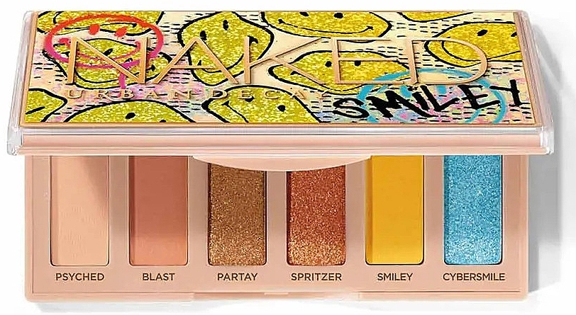 Eyeshadow Palette - Urban Decay Naked x Smiley Mini Eyeshadow Palette Chill Happy — photo N1