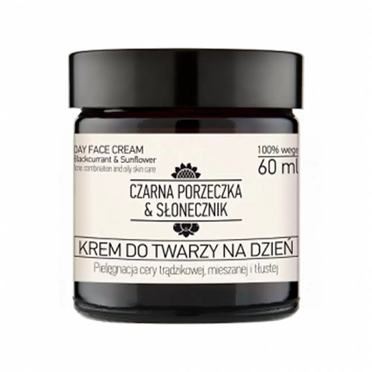 Set - Nova Kosmetyki Czarna Porzeczka & Slonecznik Acne, Combination And Oily Skin Treatment (f/cr/60mlx2 + wash/gel/200ml) — photo N3