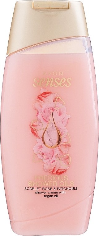 Shower Cream Gel "Rose & Patchouli" - Avon Senses Scarlet Rose & Patchouli Shower Creame — photo N1