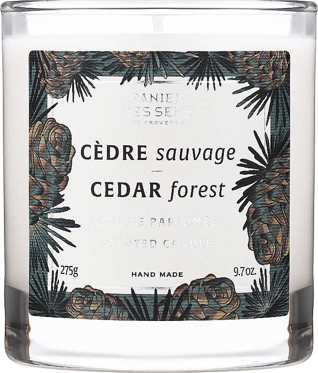 Scented Candle in Glass "Cedar Forest" - Panier Des Sens Scented Candle Cedar Forest — photo N3