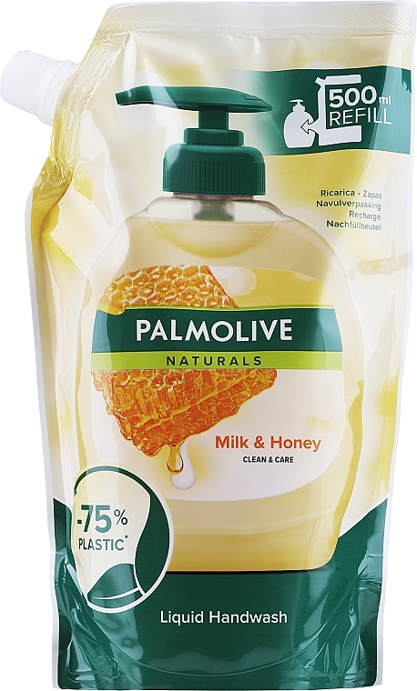 Liquid Soap Naturel "Honey and Moisturizing Milk" (refill) - Palmolive Naturel — photo N5