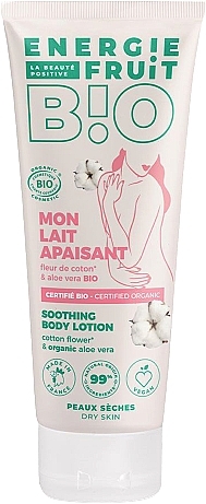 Cotton & Aloe Vera Body Lotion - Energie Fruit Moisturising Body Milk Coton & Aloe Vera — photo N1