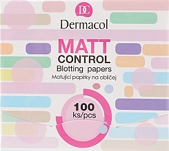 Oil Absorbing Paper - Dermacol Matt Control Cleansing Wipes — photo N1