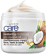 Fragrances, Perfumes, Cosmetics Intensive Reapir Body, Face and Hand Cream with Coconut Oil - Avon Care