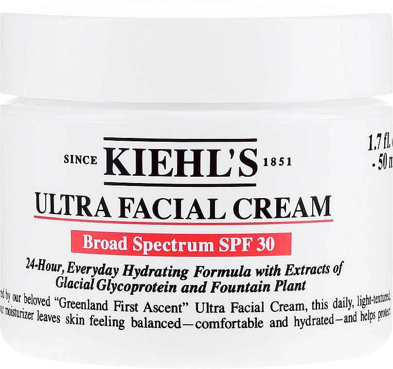 Moisturizing Face Cream - Kiehl's Ultra Facial Cream Broad Spectrum SPF30 — photo N4