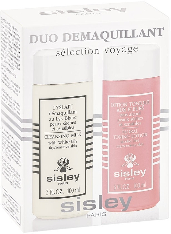 Set - Sisley Travel Duo Cleansing Kit (milk/100ml + lot/100ml) — photo N1