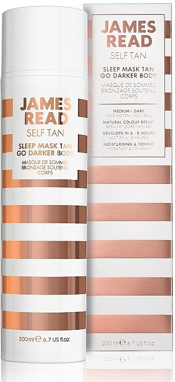 Night Body Mask "Care & Tan" - James Read Sleep Mask Tan Go Darker Body — photo N4