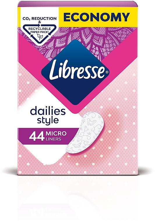 Panty Liners, 44 pcs - Libresse Dailies Style Micro — photo N19