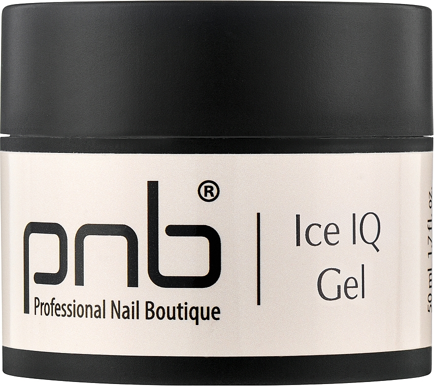 Low-Temperature Gel, milky pink - PNB UV/LED Ice IQ Gel Sparkling Rose — photo N2