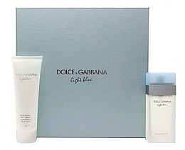 Fragrances, Perfumes, Cosmetics Dolce & Gabbana Light Blue - Set (edt/100ml + b/cr/100ml)