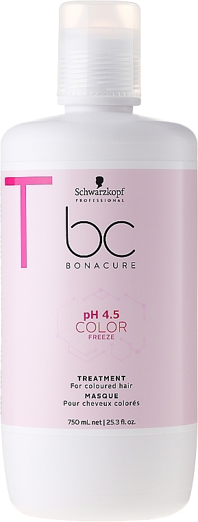 Colored Hair Care Mask - Schwarzkopf Professional Bonacure Color Freeze pH 4.5 Treatment — photo N3