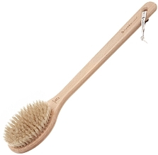 Massage Brush with Natural Bristles & Long Handle - Hydrea London Long Handled Body Brush Natural Bristle — photo N3