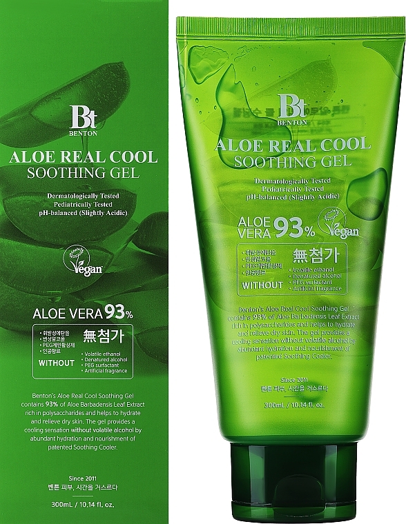 Multipurpose Soothing Gel with 93% Aloe - Benton Aloe Real Cool Soothing Gel — photo N9