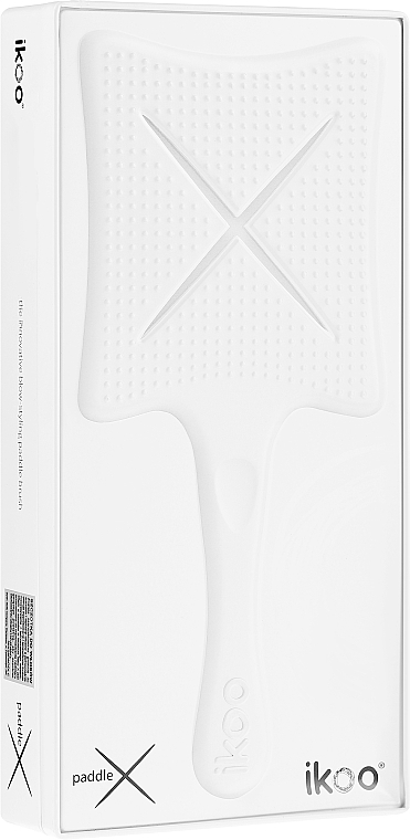 Detangler Brush - Ikoo Paddle X Classic Platinum White — photo N2