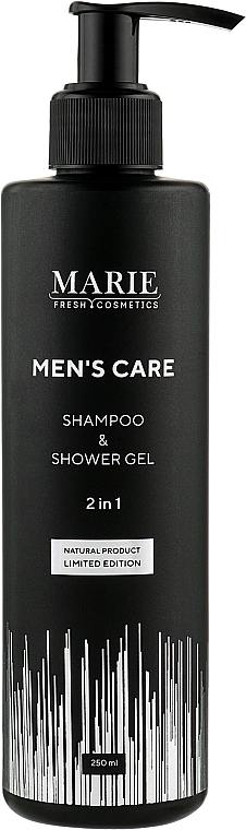 Refreshing Shampoo & Shower Gel with Baobab Leaf Extract - Marie Fresh Cosmetics Men's Care Shampoo & Shower Gel — photo N5