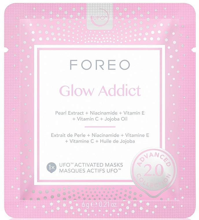 Glow Face Mask - Foreo UFO Glow Addict 2.0 Advanced Collection Activated Mask — photo N1