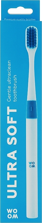 Toothbrush, ultra-soft, blue - Woom UltraClean Ultra Soft Toothbrush Blue — photo N1