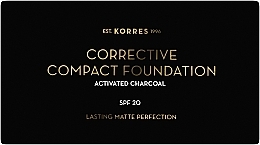 Compact Foundation - Korres Activated Charcoal Corrective Compact Foundation — photo N9