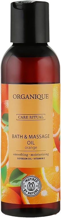 Bath and Massage Oil "Orange" - Organique HomeSpa Organique Bath & Massage Oil — photo N1