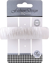 Fashion Design Hair Clip, 28489, white with diamond - Top Choice Fashion Design HQ Line — photo N1