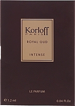 Korloff Paris Royal Oud Intense - Eau de Parfum (sample) — photo N1