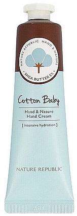 Moisturizing Hand Cream - Nature Republic Hand and Nature Hand Cream Cotton Baby — photo N1