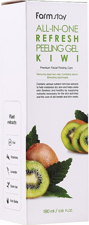 Kiwi Facial Peeling Gel - FarmStay All-In-One Refresh Peeling Gel Kiwi — photo N8