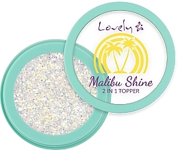 2in1 Glitter Eye & Face Topper - Lovely Malibu Shine 2 in 1 Topper — photo N2